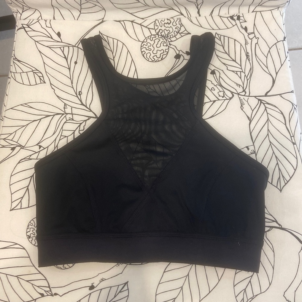 Z by Zella High Neck Sports Bra with mesh panels-size xs